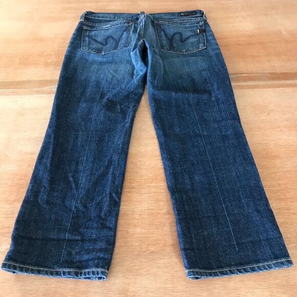 Citizens of Humanity Kelly# 063 Stretch Low Waist Cropped Jeans Women 26 Blue - Picture 2 of 14